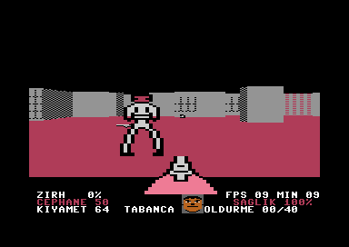 E1M2: a zombie in the corridor, pistol in hand